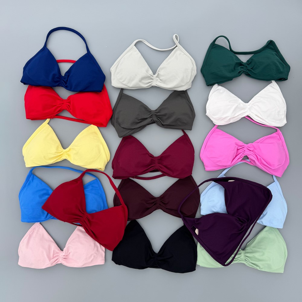 Yoga Fitness Tapis - Strappy Bra Gym Top Women High