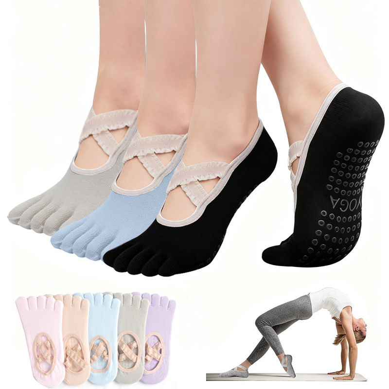 Yoga Fitness Studio - Ladies Non-Slip Pilates Socks Woman Lace