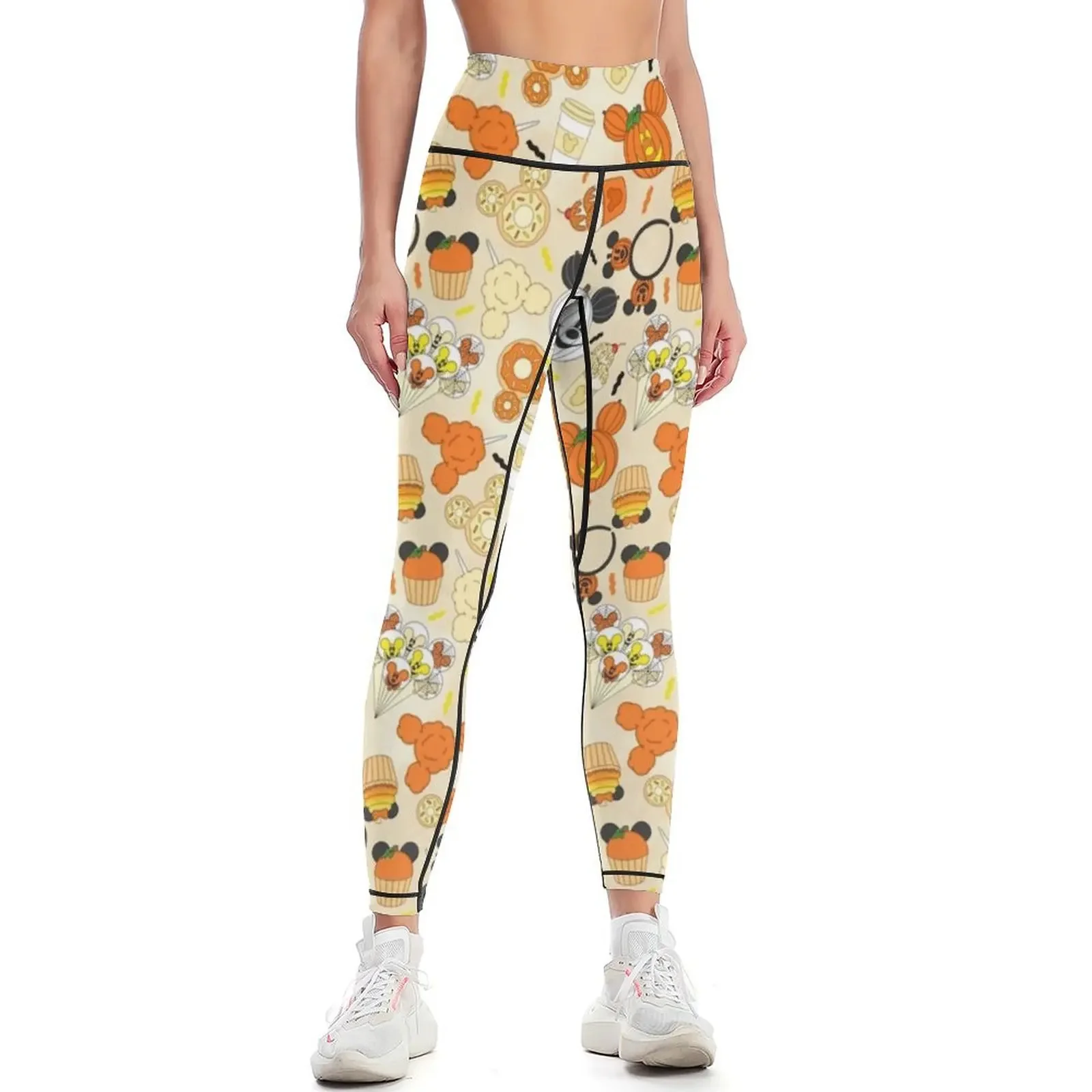 Yoga Fitness Park - Theme Park Halloween Snacks Leggings Sports