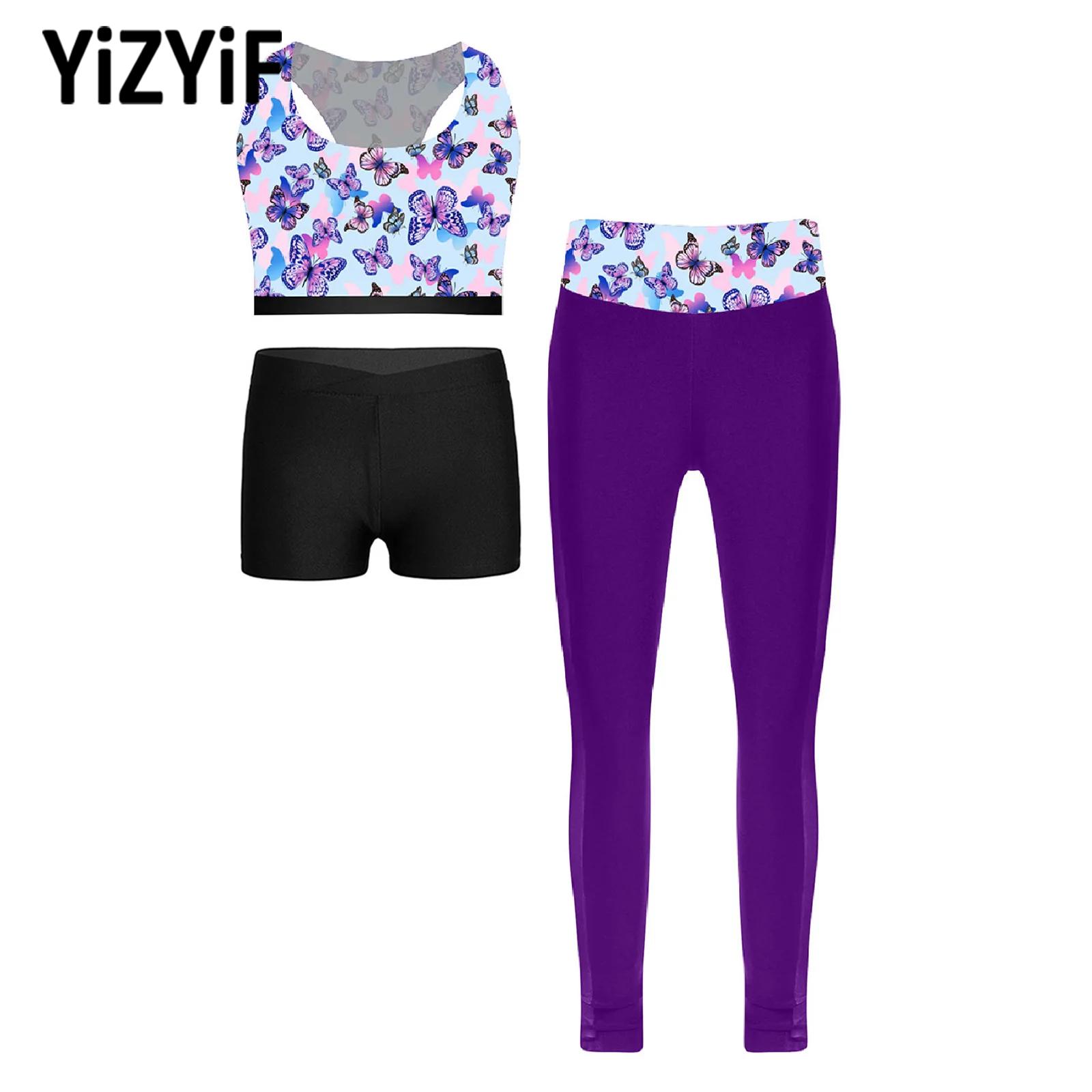 Yoga Fitness Girl - Children's Three Piece Fitness Sports Outfit