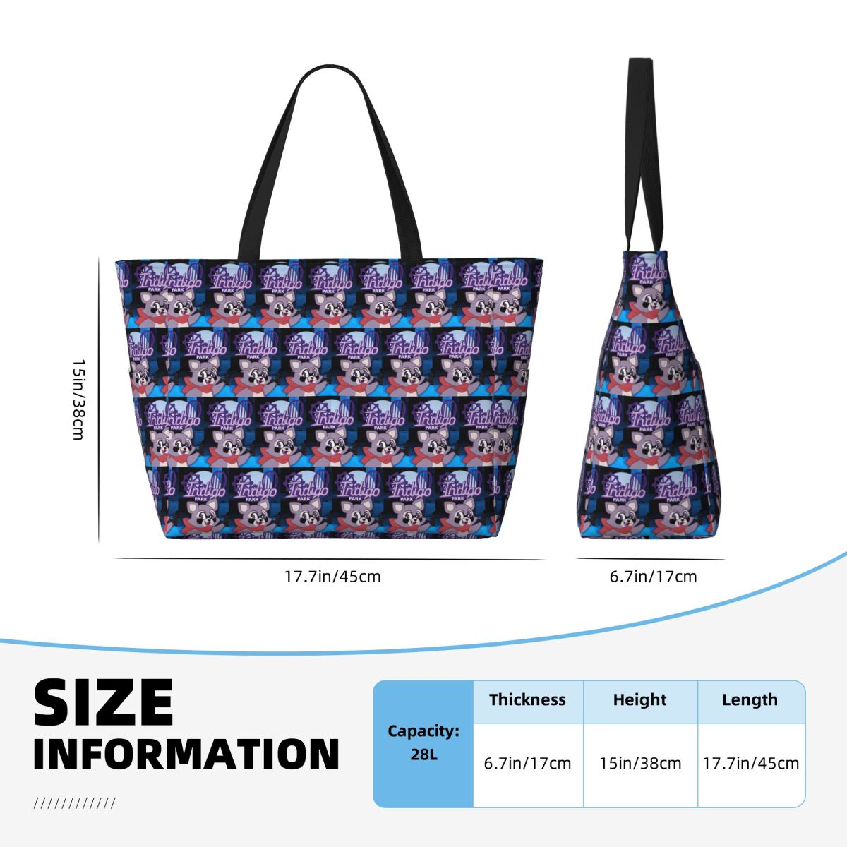 Rambley Indigo Park Beach Tote - Yoga Fitness Park recension och pris