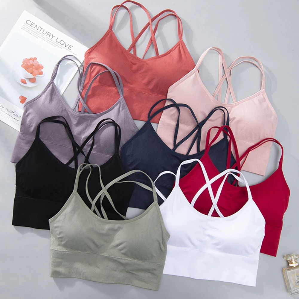 1PC Cotton Sports Bras Women P - Yoga Fitness Girl recension och pris