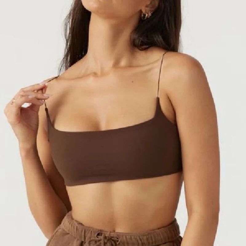 FUBEIKE Girl Brown Sports Bra  - Yoga Fitness Girl recension och pris