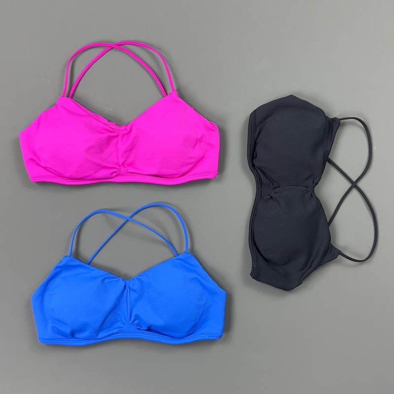 HISTELLO Front Ruched Cross Ba - Yoga Fitness Tapis recension och pris