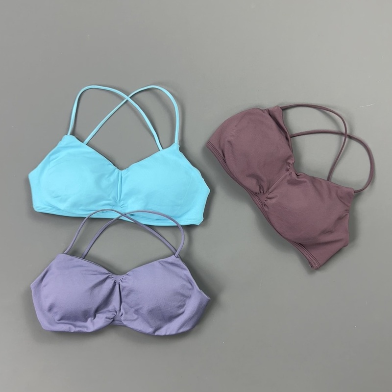 HISTELLO Front Ruched Cross Ba - Yoga Fitness Tapis recension och pris