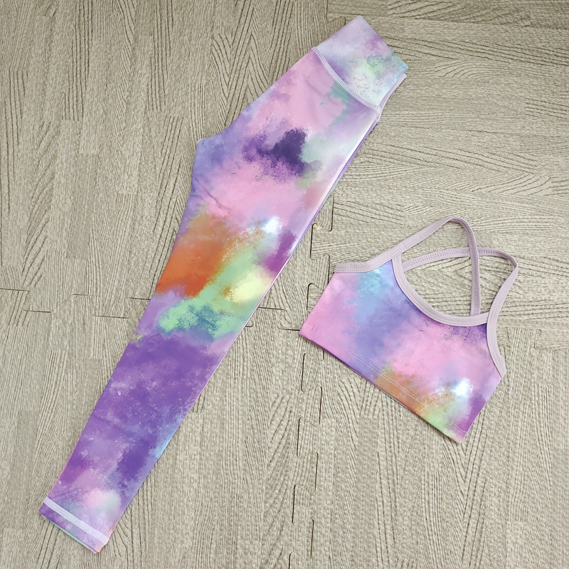 2025 Girls 2pc Yoga Outfit Set - Yoga Fitness Girl recension och pris