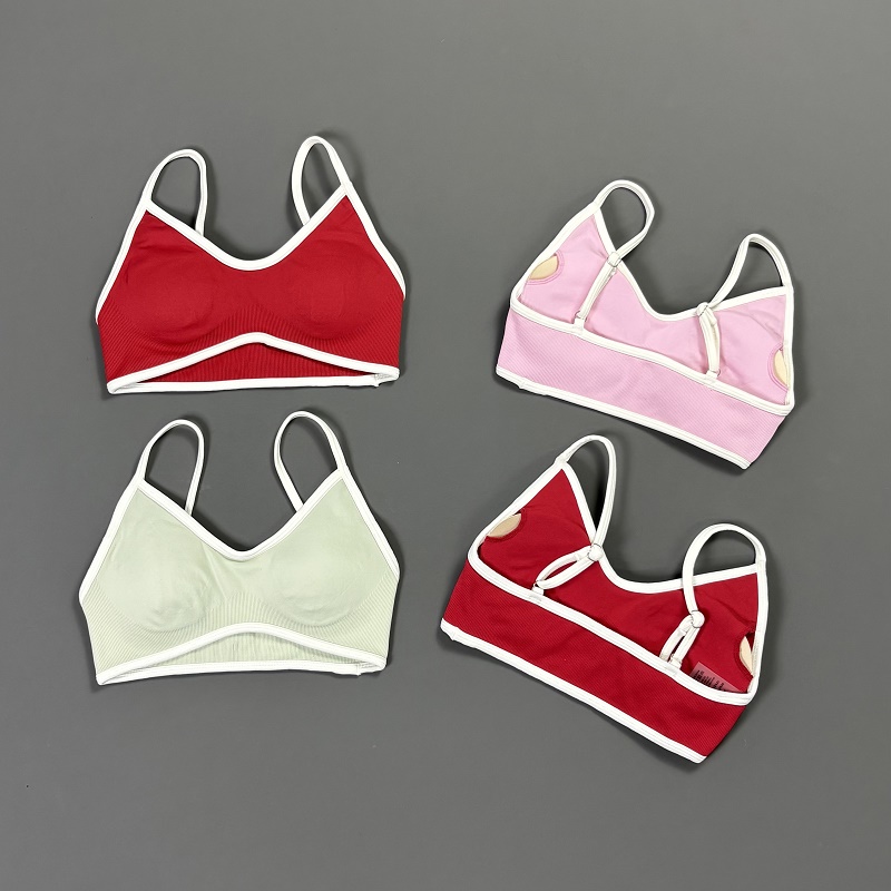 Women Contrastline Yoga Bra V  - Yoga Fitness Tapis recension och pris