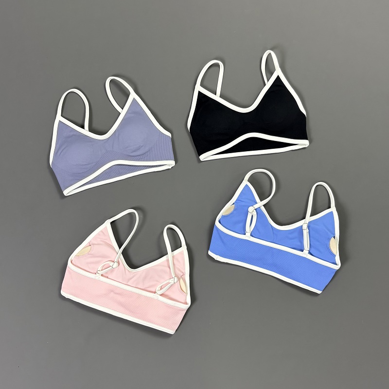Women Contrastline Yoga Bra V  - Yoga Fitness Tapis recension och pris