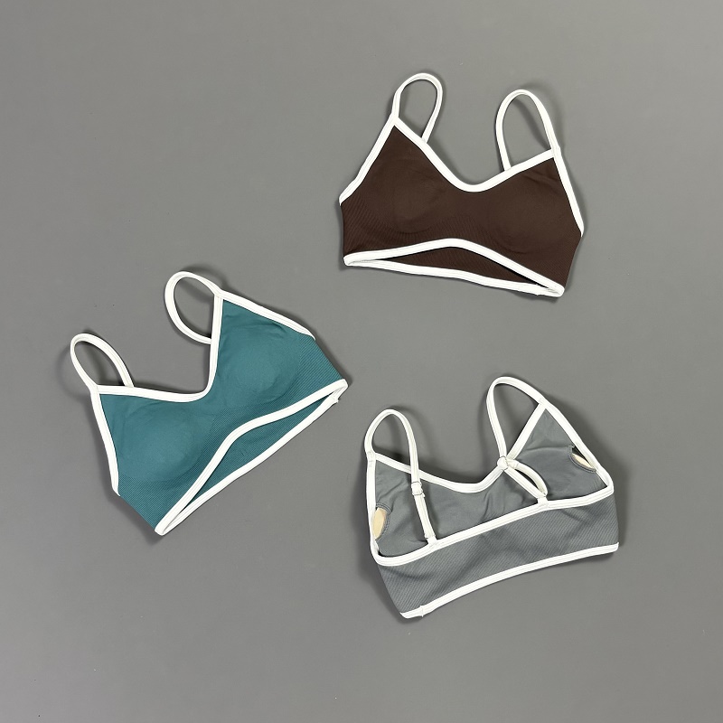 Women Contrastline Yoga Bra V  - Yoga Fitness Tapis recension och pris