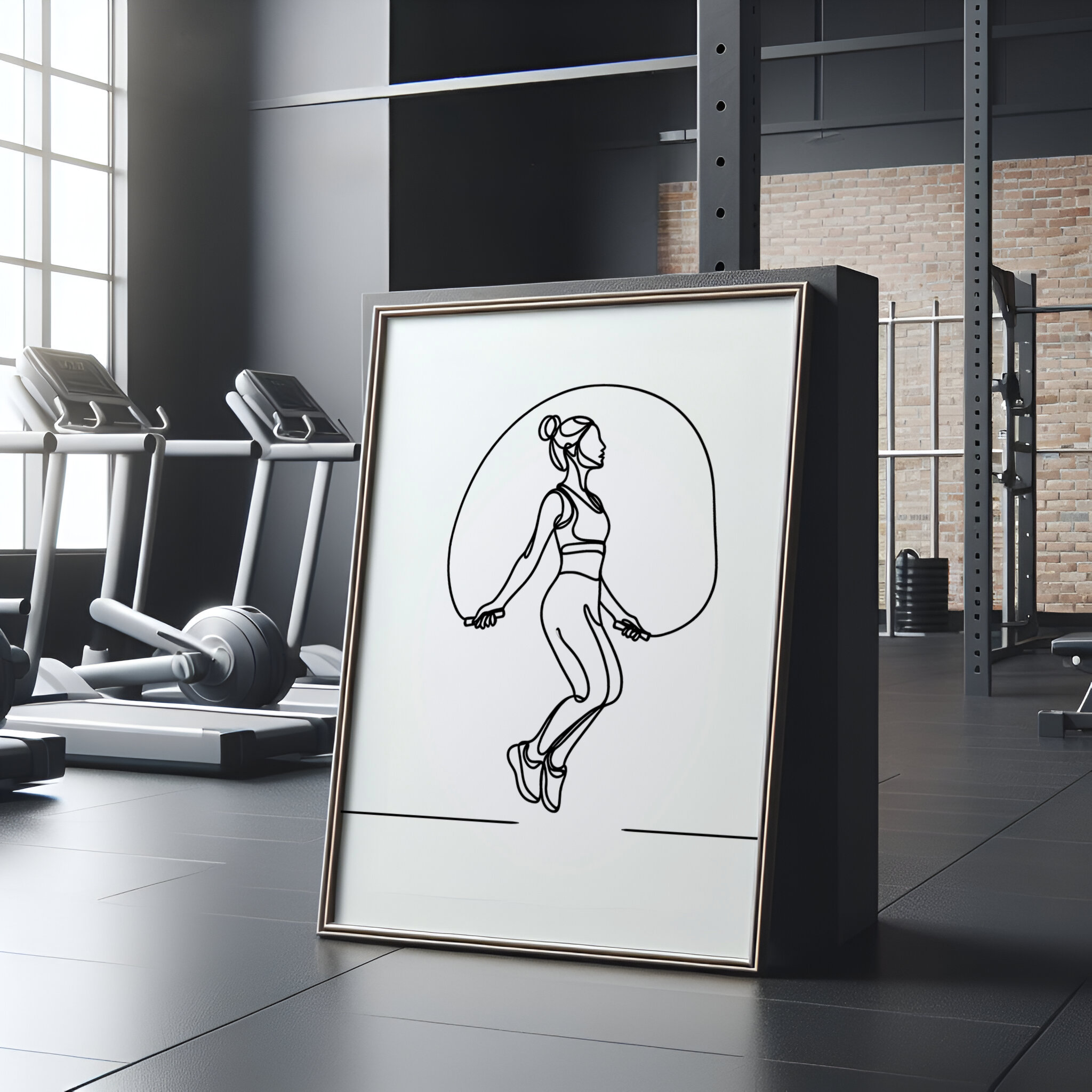3pcs Fitness Girl Athlete Art  - Yoga Fitness Studio recension och pris