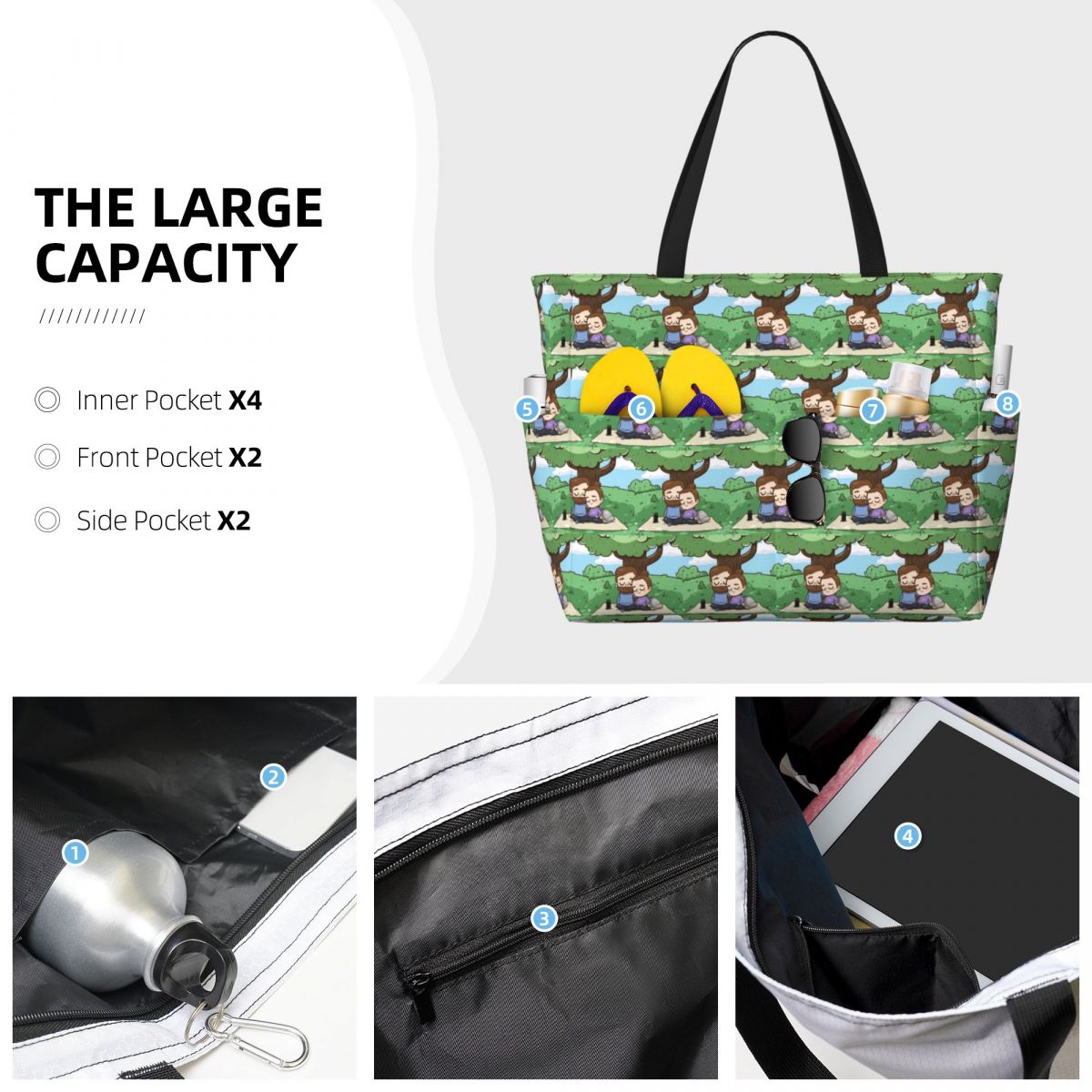 Park Day - Pibubear Beach Tote - Yoga Fitness Park recension och pris