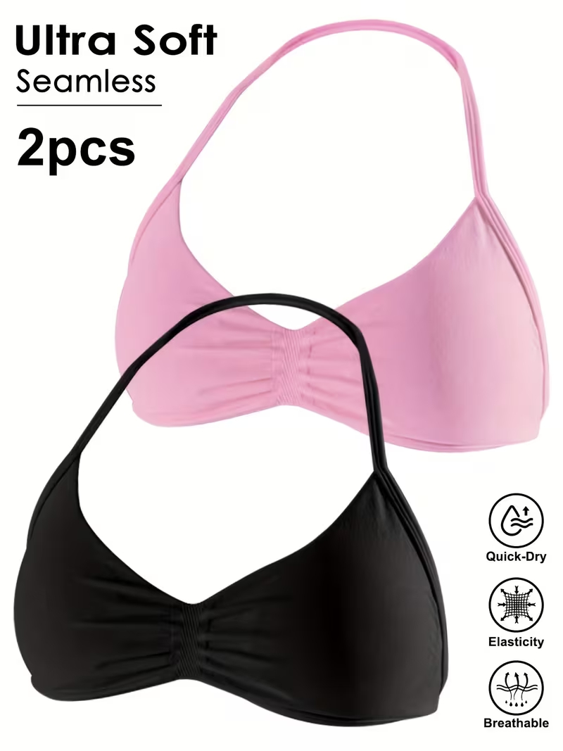 2pcs Seamless Sexy Open Back G - Yoga Fitness Tapis recension och pris