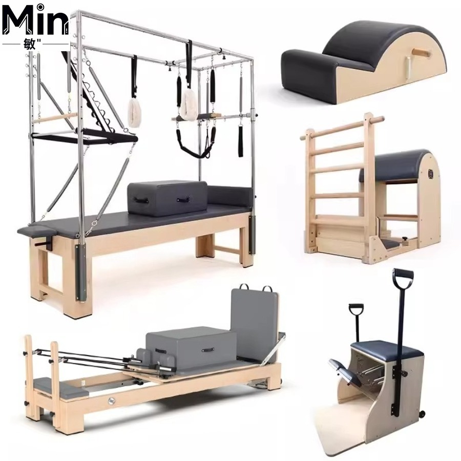 5 Pcs Set Wood Pilates Reforme - Yoga Fitness Reformer recension och pris