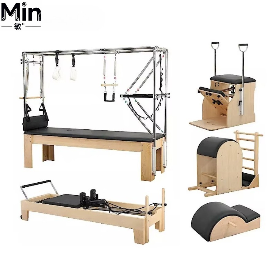 5 Pcs Set Wood Pilates Reforme - Yoga Fitness Reformer recension och pris